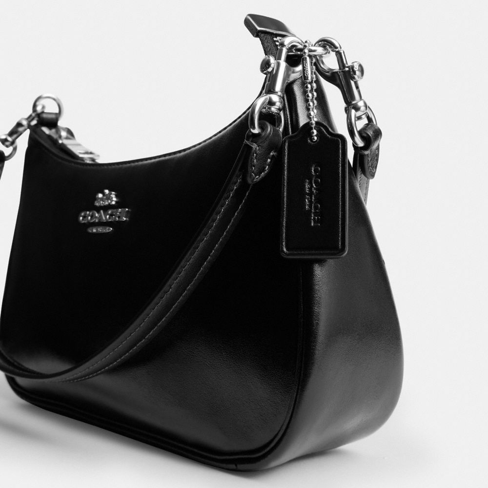 Coach Soft Teri Shoulder Bag Silver/Black