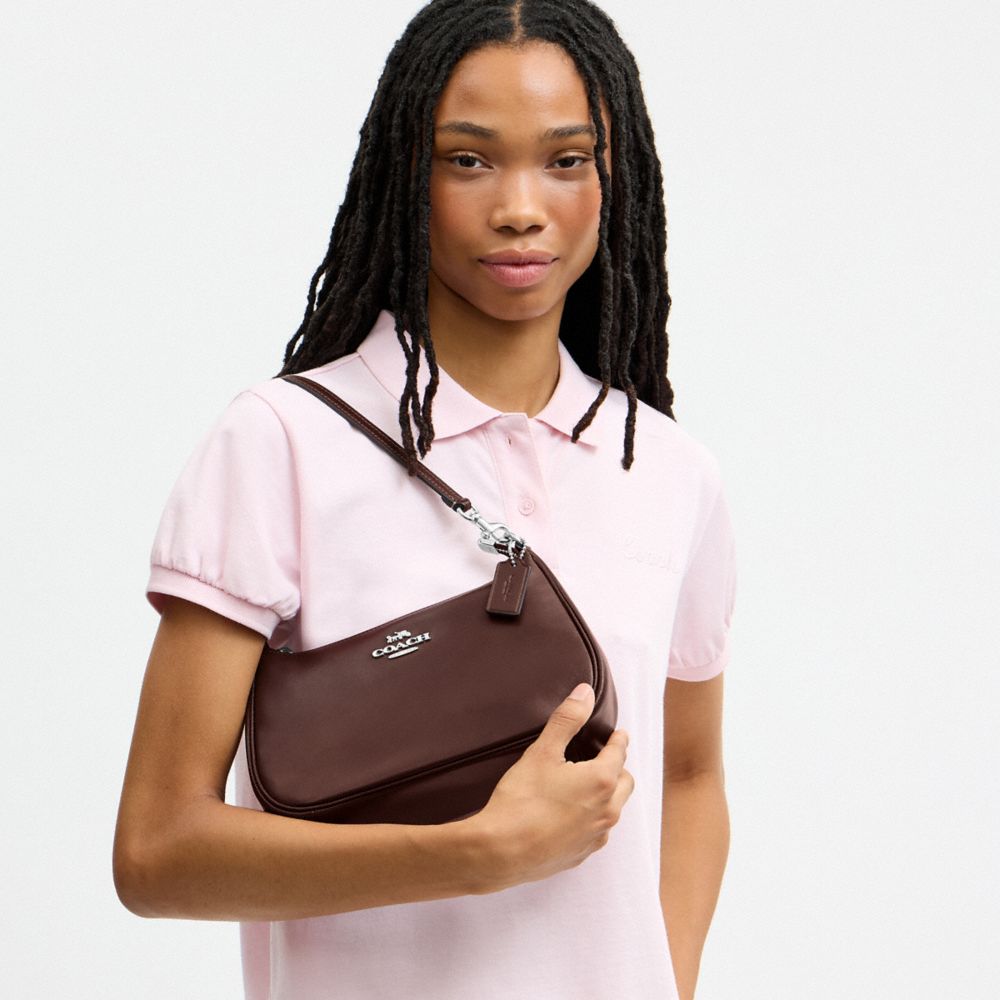 Coach Soft Teri Shoulder Bag Silver/Maple