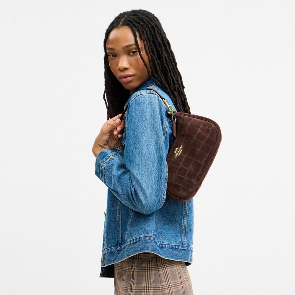 Coach Soft Teri Shoulder Bag Gold/Maple