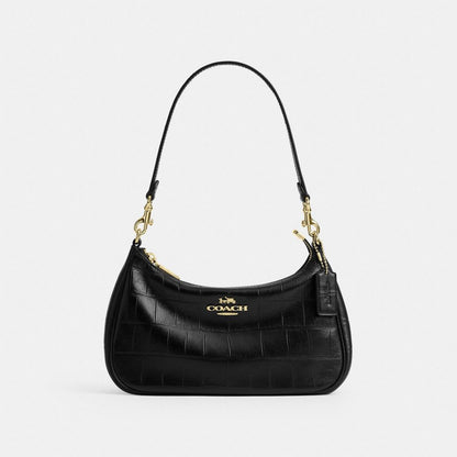 Coach Soft Teri Shoulder Bag Gold/Black