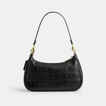 Coach Soft Teri Shoulder Bag Gold/Black
