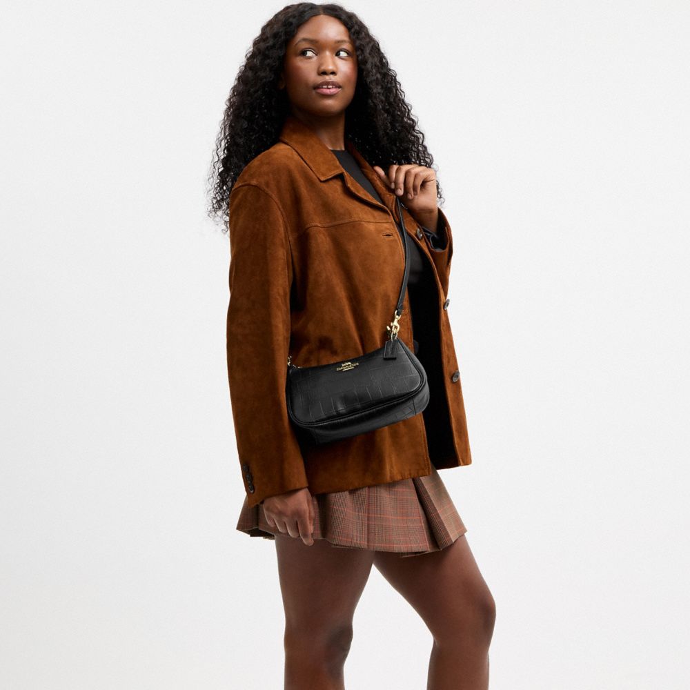 Coach Soft Teri Shoulder Bag Gold/Black