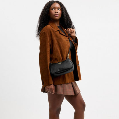 Coach Soft Teri Shoulder Bag Gold/Black