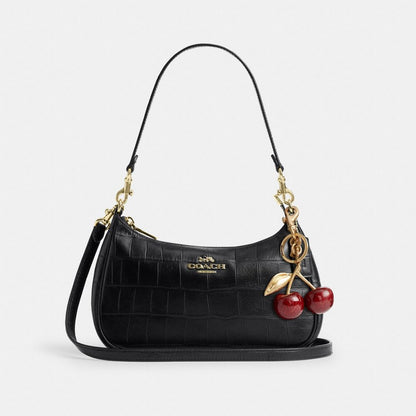 Coach Soft Teri Shoulder Bag Gold/Black