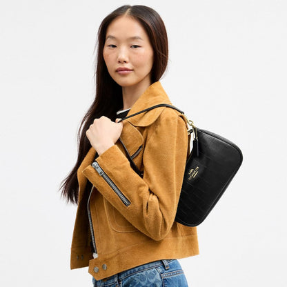 Coach Soft Teri Shoulder Bag Gold/Black
