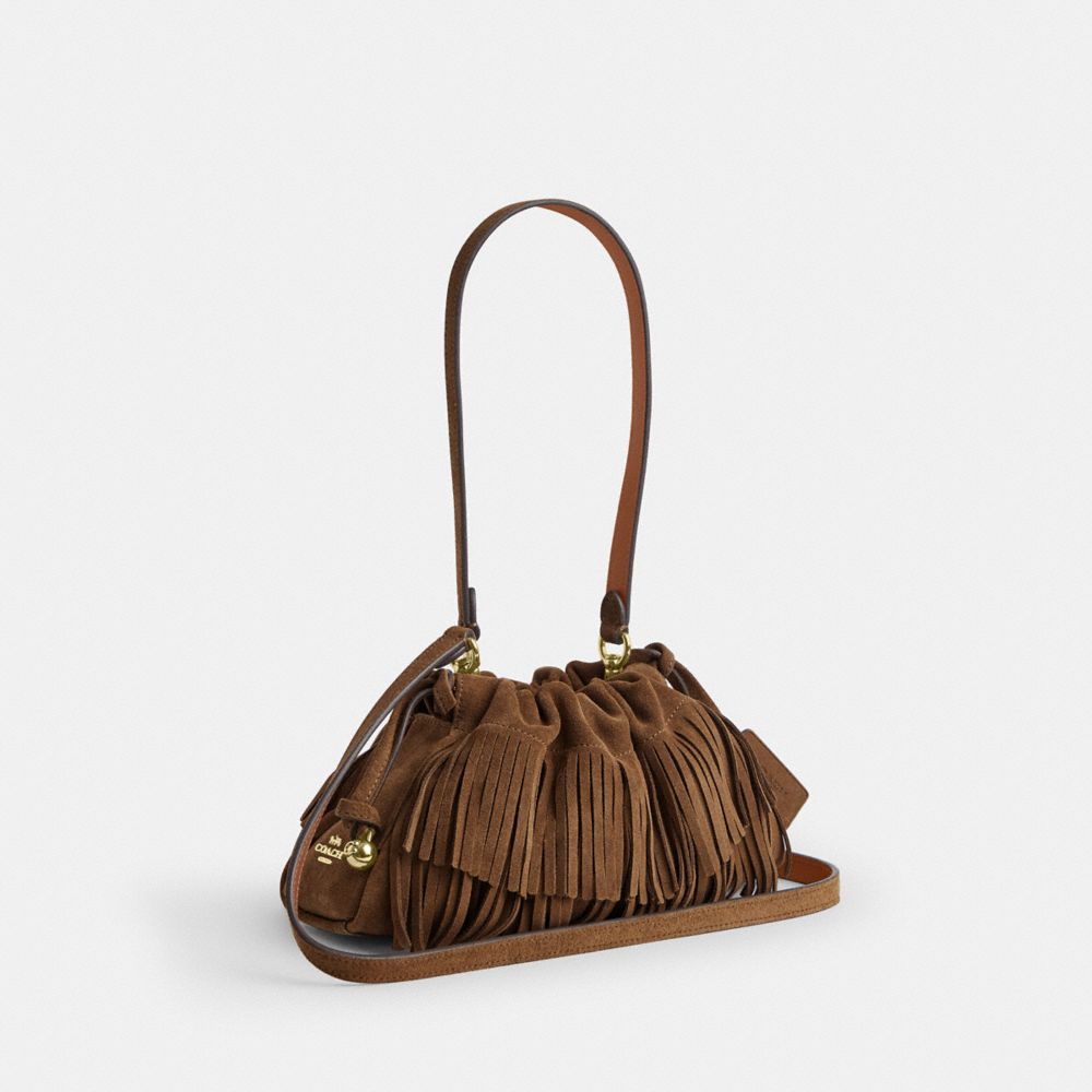 Coach Faye Shoulder Bag With Fringe Im/Cedar
