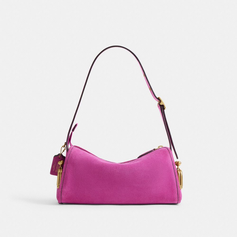 Coach Turnlock Haversack Bag 27 Brass/Magenta