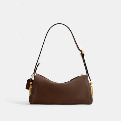 Coach Turnlock Haversack Bag 27 Brass/Dark Chocolate