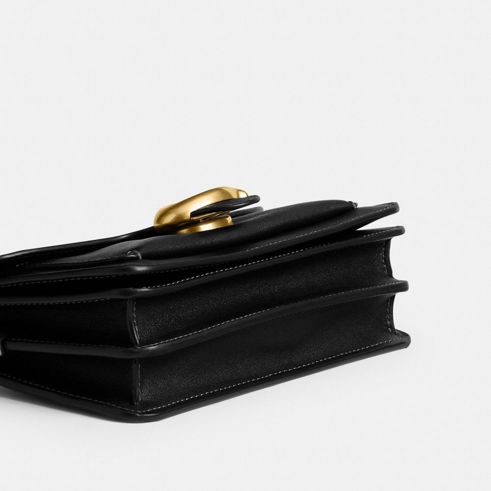 Coach Soft Tabby Shoulder Bag 20 Brass/Black