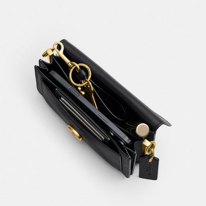 Coach Soft Tabby Shoulder Bag 20 Brass/Black