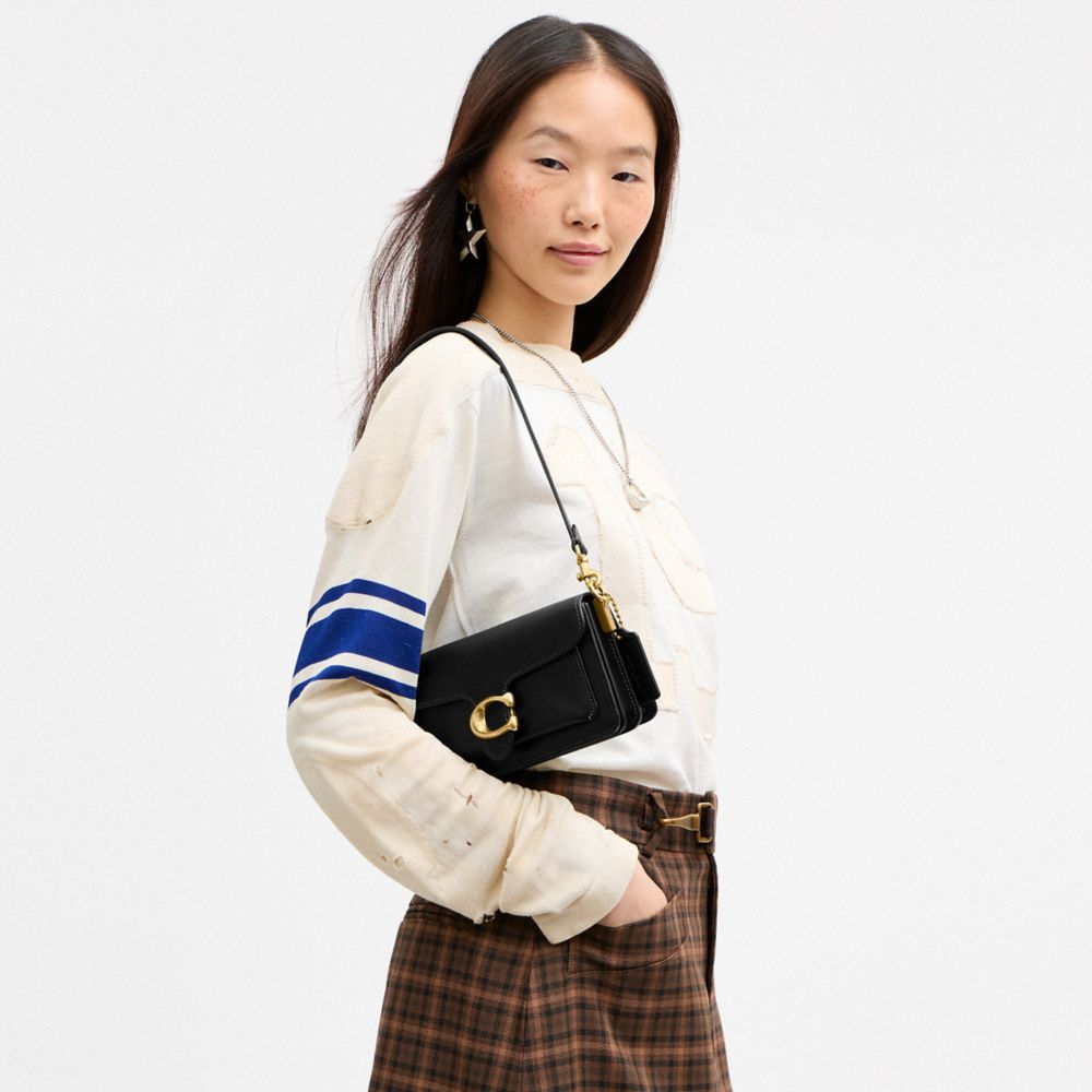 Coach Soft Tabby Shoulder Bag 20 Brass/Black