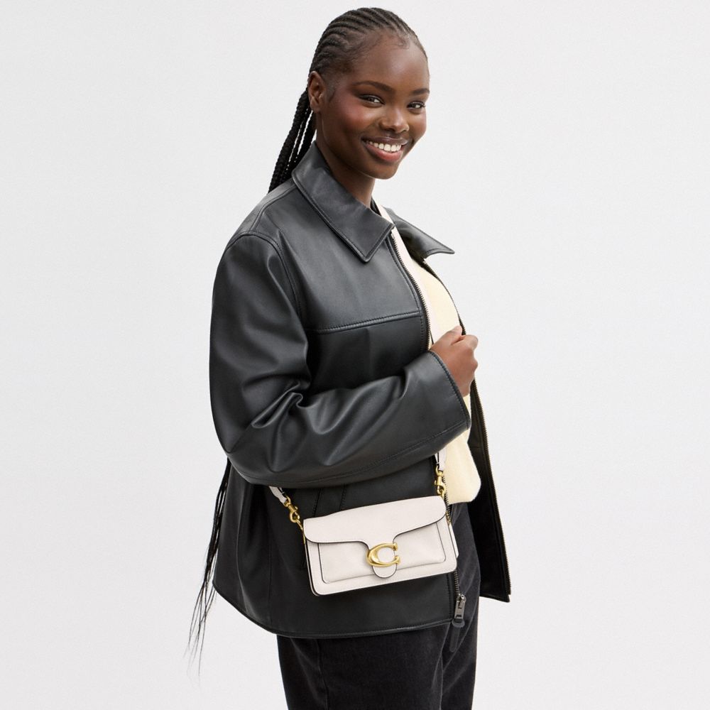 Coach Soft Tabby Shoulder Bag 20 Brass/Chalk