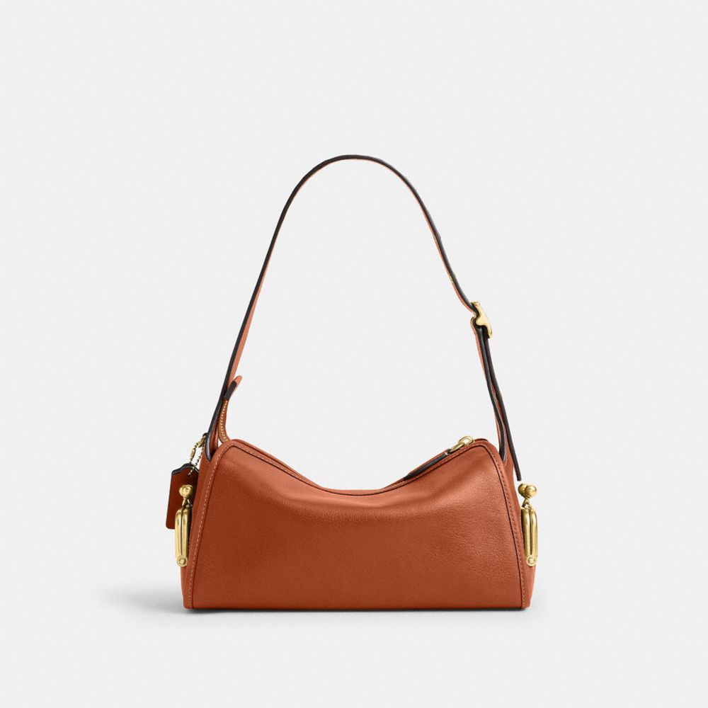 Coach Turnlock Haversack Bag 27 Brass/Amber Brown