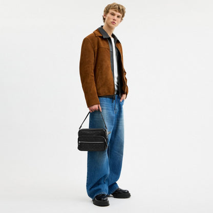 Coach Dakota Crossbody Bag In Signature UpcraftedLeather Black Signature