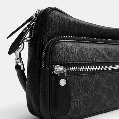 Coach Dakota Crossbody Bag In Signature UpcraftedLeather Black Signature