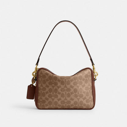 Coach Dakota Crossbody Bag In Signature UpcraftedLeather Tan Multi.