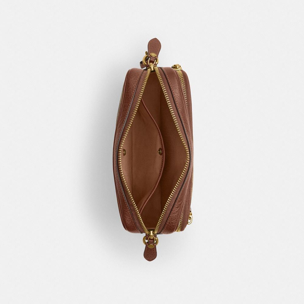 Coach Dakota Crossbody Bag In Signature UpcraftedLeather Tan Multi.