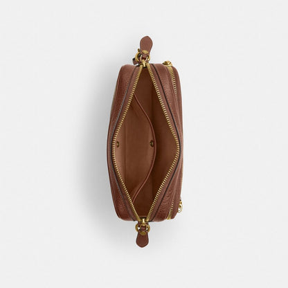 Coach Dakota Crossbody Bag In Signature UpcraftedLeather Tan Multi.
