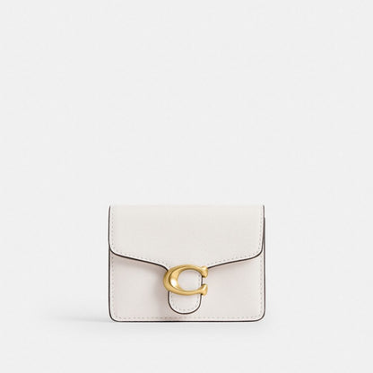 Coach Tabby Card Case Brass/Chalk