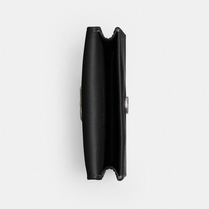 Coach Tabby Card Case Silver/Black
