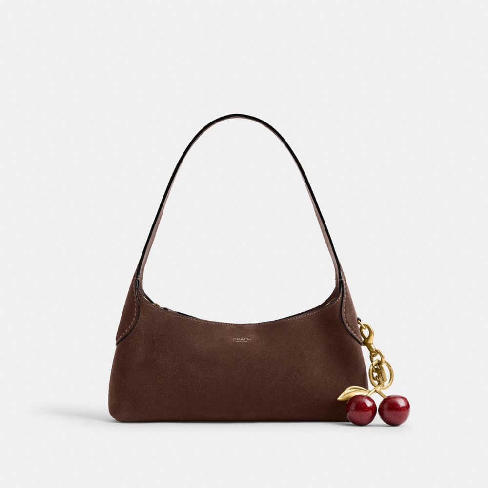 Coach Brooklyn Shoulder Bag 26 Brass/Dark Chocolate