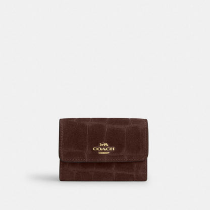 Coach Flap Card Case Gold/Maple