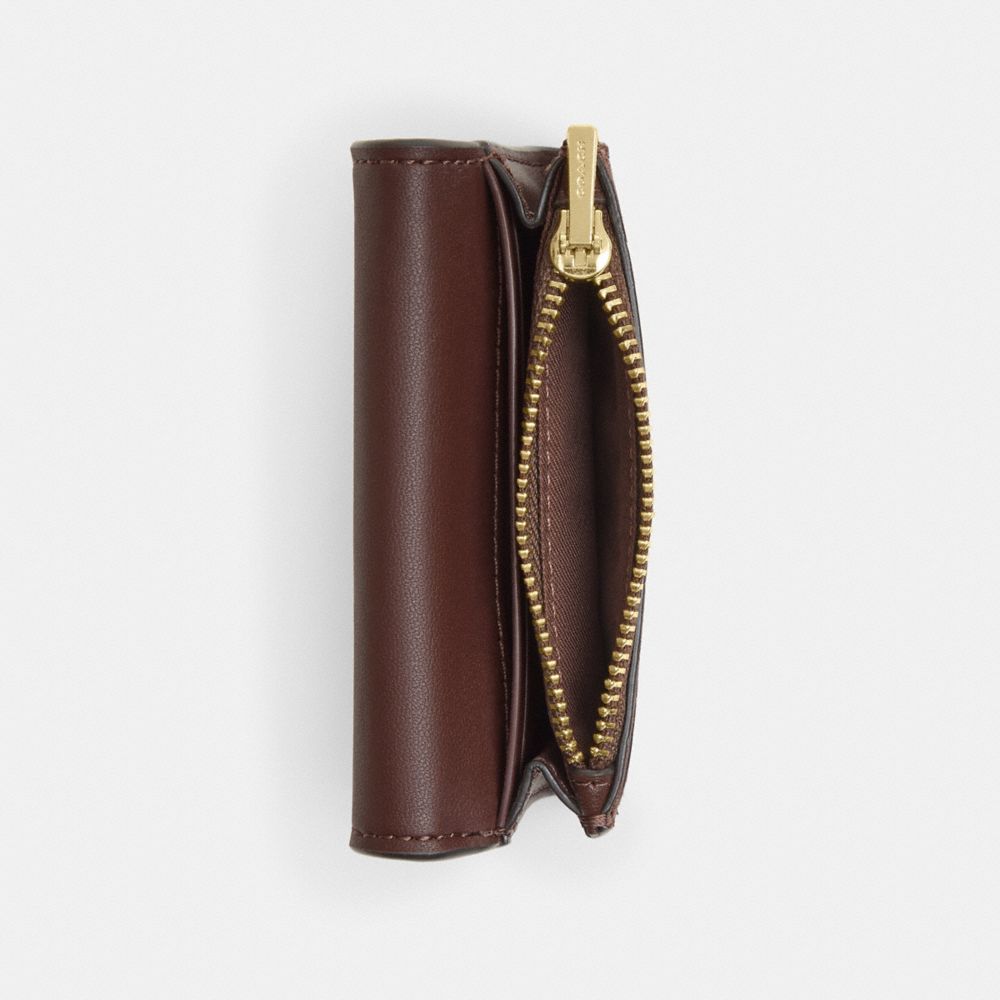 Coach Flap Card Case Gold/Maple