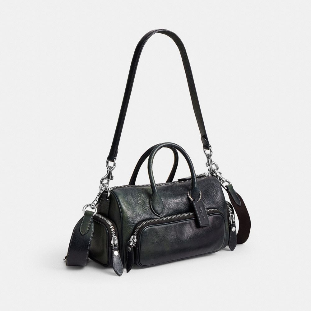Coach Compass Bag 25 With Pockets Navy/Green