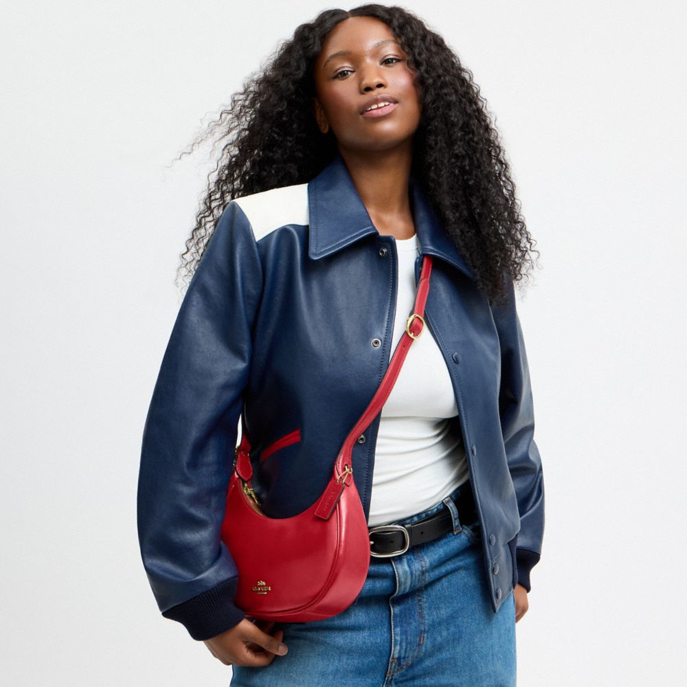 Coach Emily Shoulder Bag Gold/Poppy