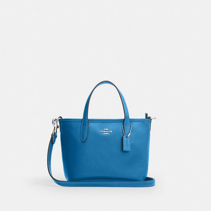 Coach City Mini Tote Bag Silver/Blue Jay