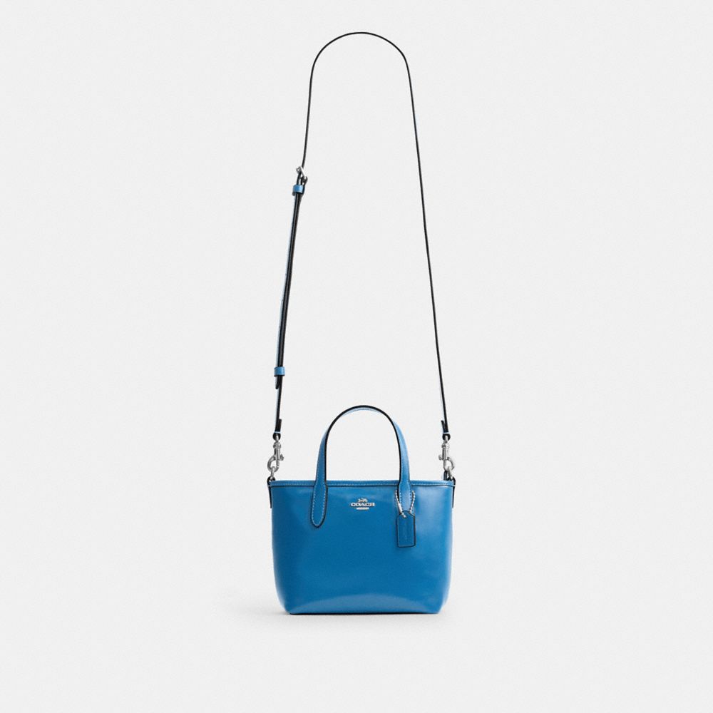 Coach City Mini Tote Bag Silver/Blue Jay