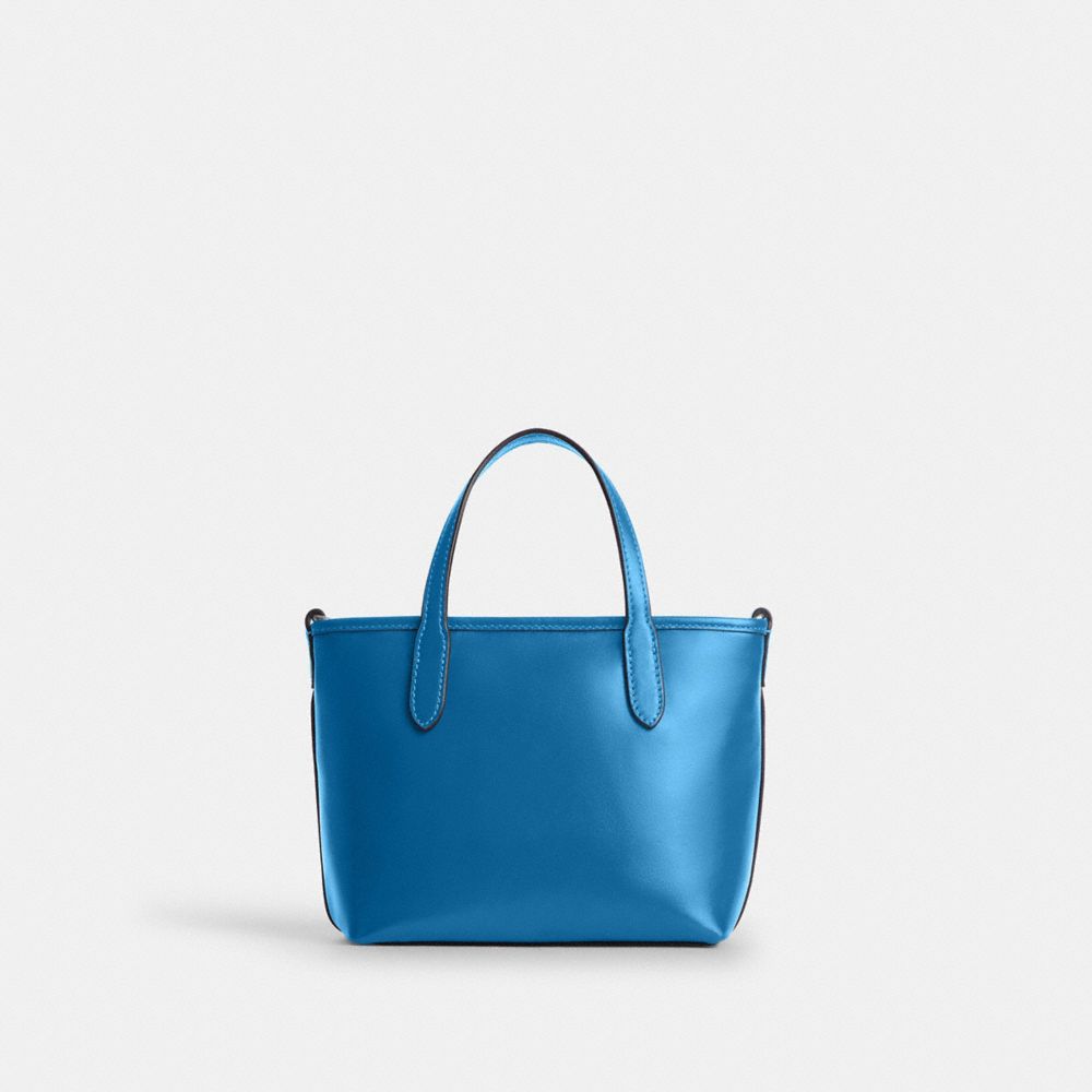 Coach City Mini Tote Bag Silver/Blue Jay