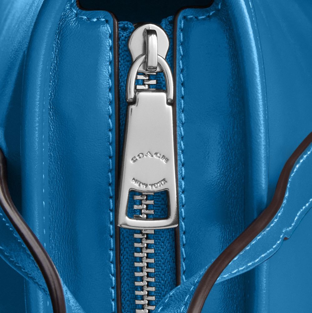 Coach City Mini Tote Bag Silver/Blue Jay