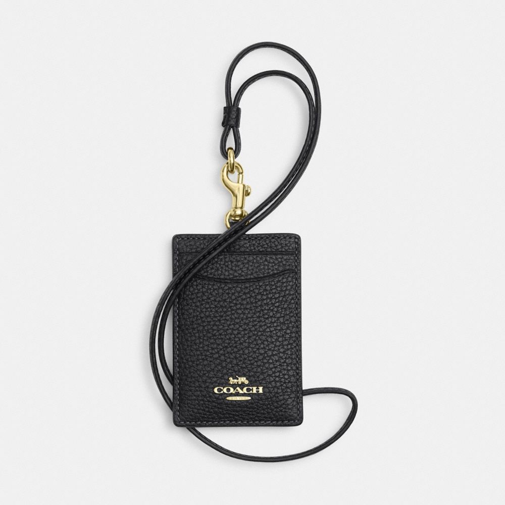 Coach ID Lanyard Gold/Black