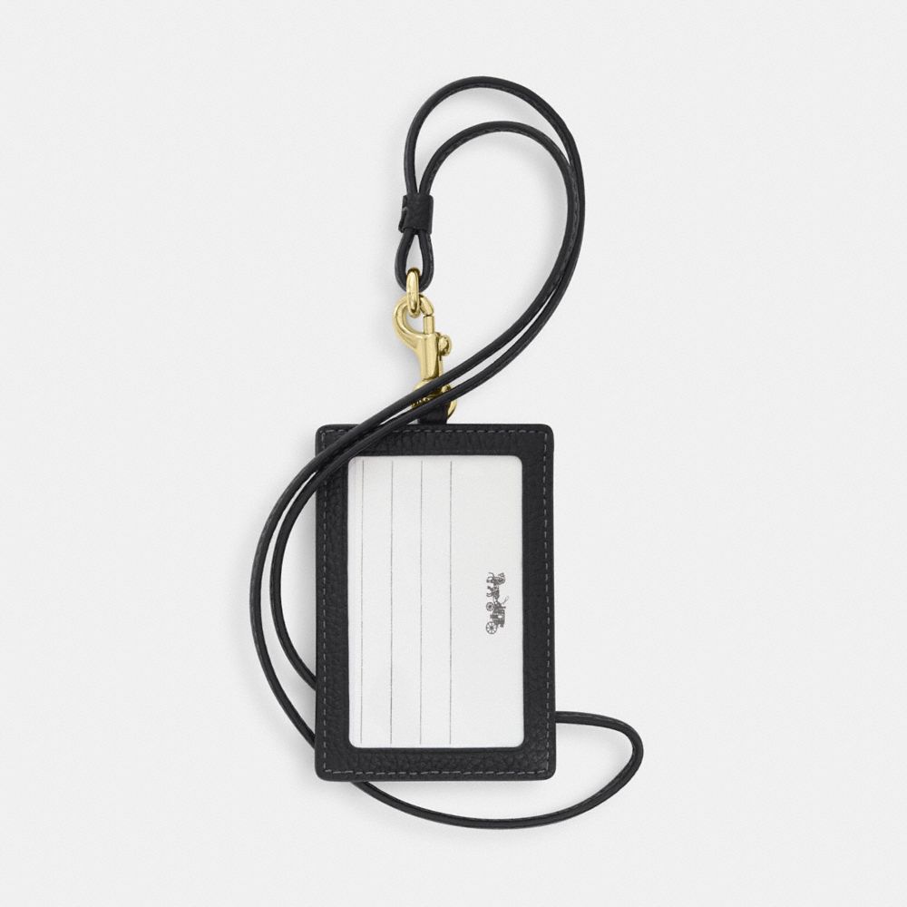 Coach ID Lanyard Gold/Black