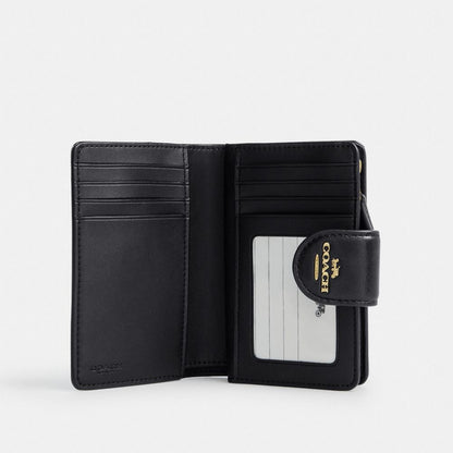 Coach Medium Corner Zip Wallet Gold/Black