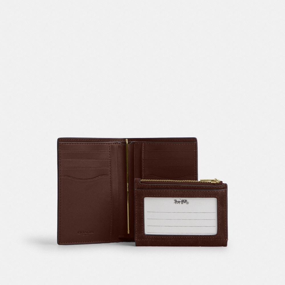Coach 2-In-1 Wallet Gold/Maple