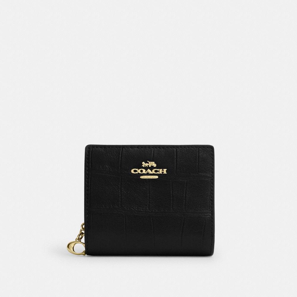 Coach Snap Wallet Gold/Black
