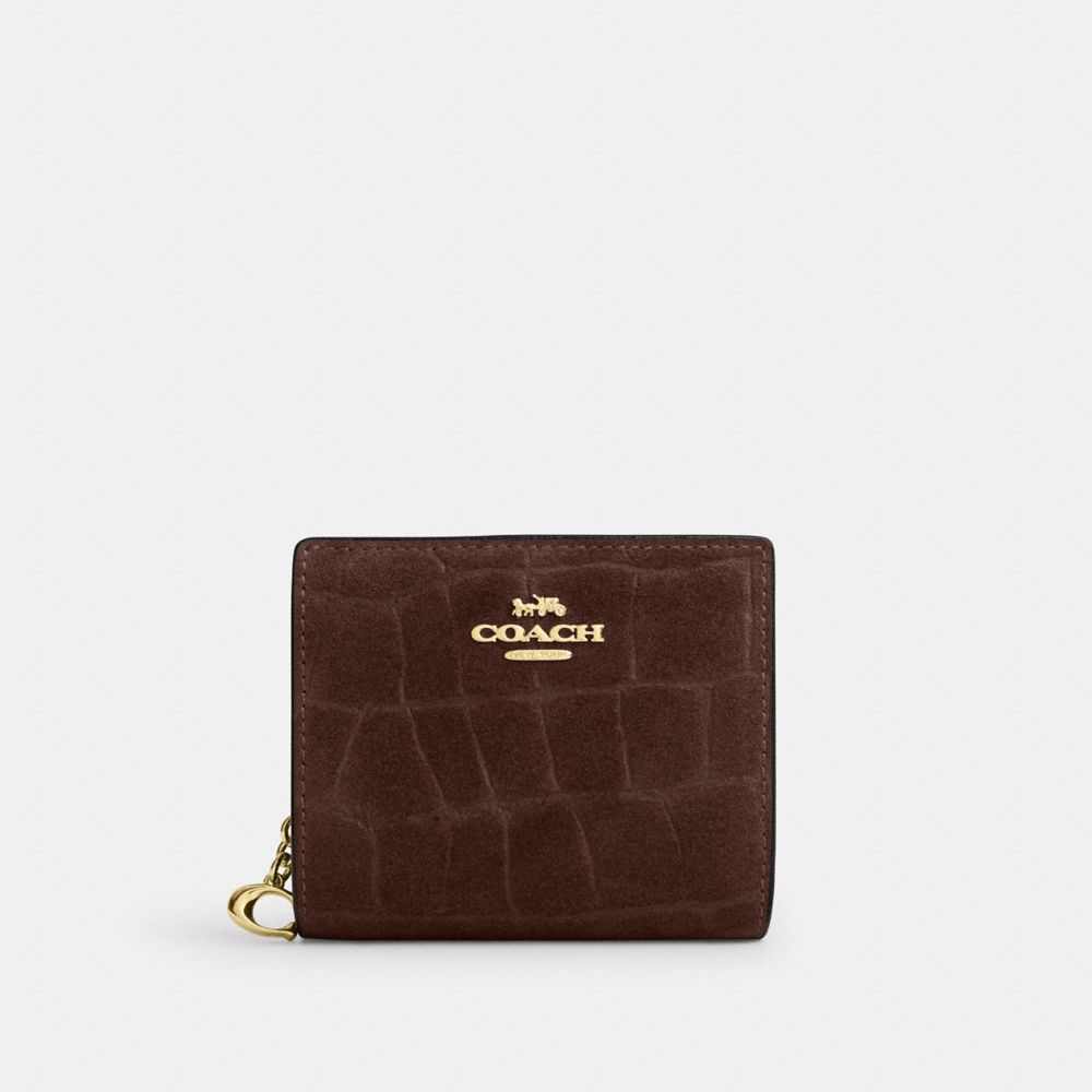 Coach Snap Wallet Gold/Maple
