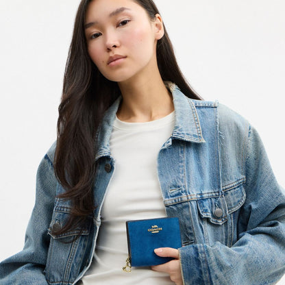 Coach Snap Wallet Im/Blue Jay