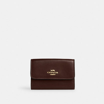 Coach Flap Card Case Gold/Maple