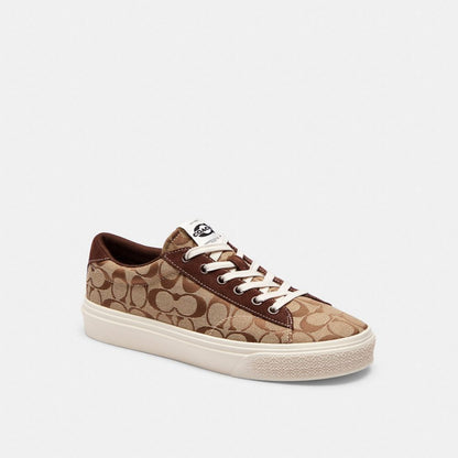 Women's Coach Skate Sneaker Khaki Maple