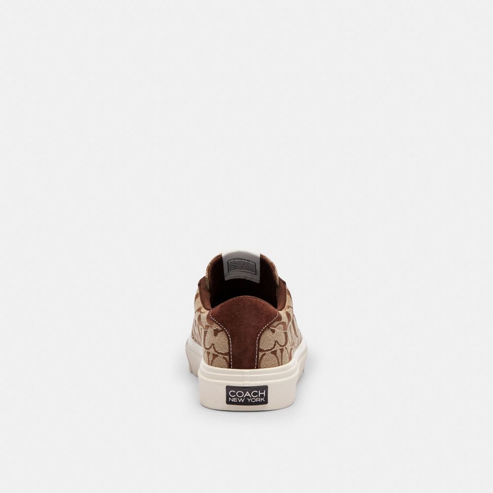 Women's Coach Skate Sneaker Khaki Maple