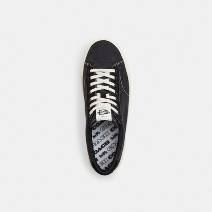 Men's Coach Skate Sneaker In Signature Jacquard Black Chalk