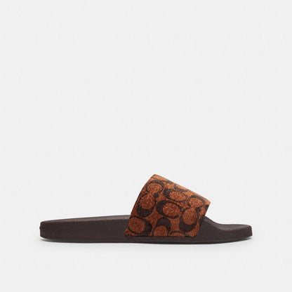 Women's Coach Udele Sport Slide In Signature Chenille Truffle