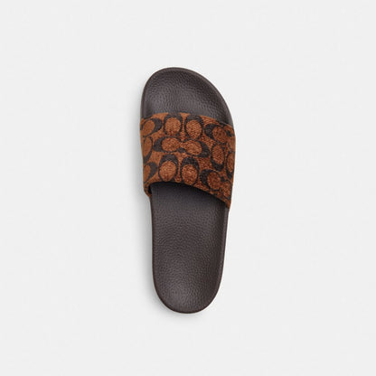 Women's Coach Udele Sport Slide In Signature Chenille Truffle
