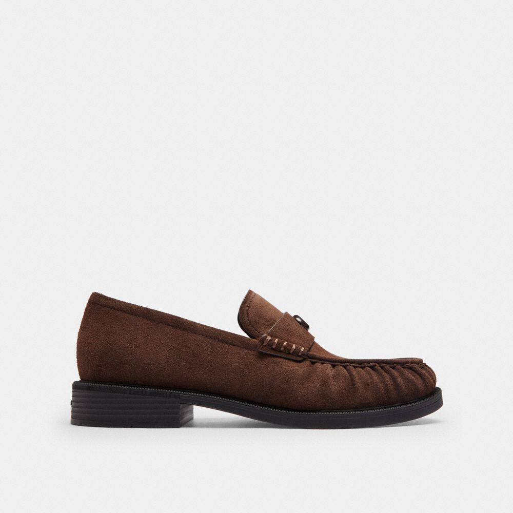 Men's Coach Soft Loafer Chocolate Brown