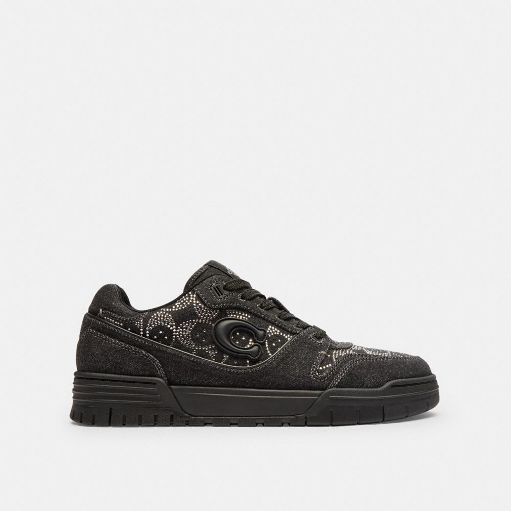 Women's Coach Soho Sneaker With Crystal Signature Black