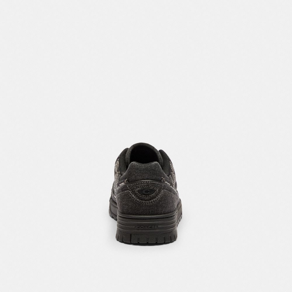 Women's Coach Soho Sneaker With Crystal Signature Black