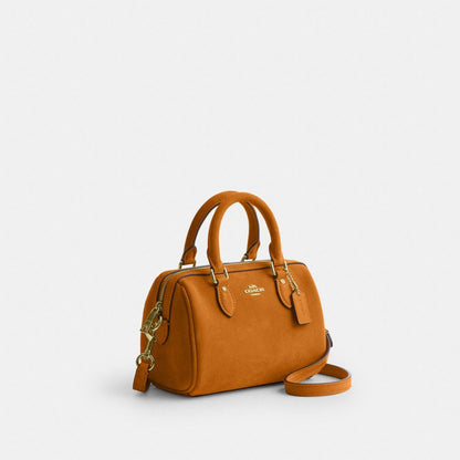Coach Mini Rowan Crossbody Bag Gold/Marigold